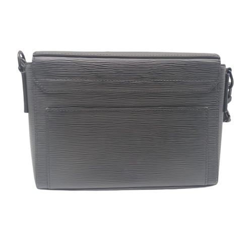 Louis Vuitton Epi New Flap Messenger Bag Black M58492 + Entrupy Certificate (CP 1415507)