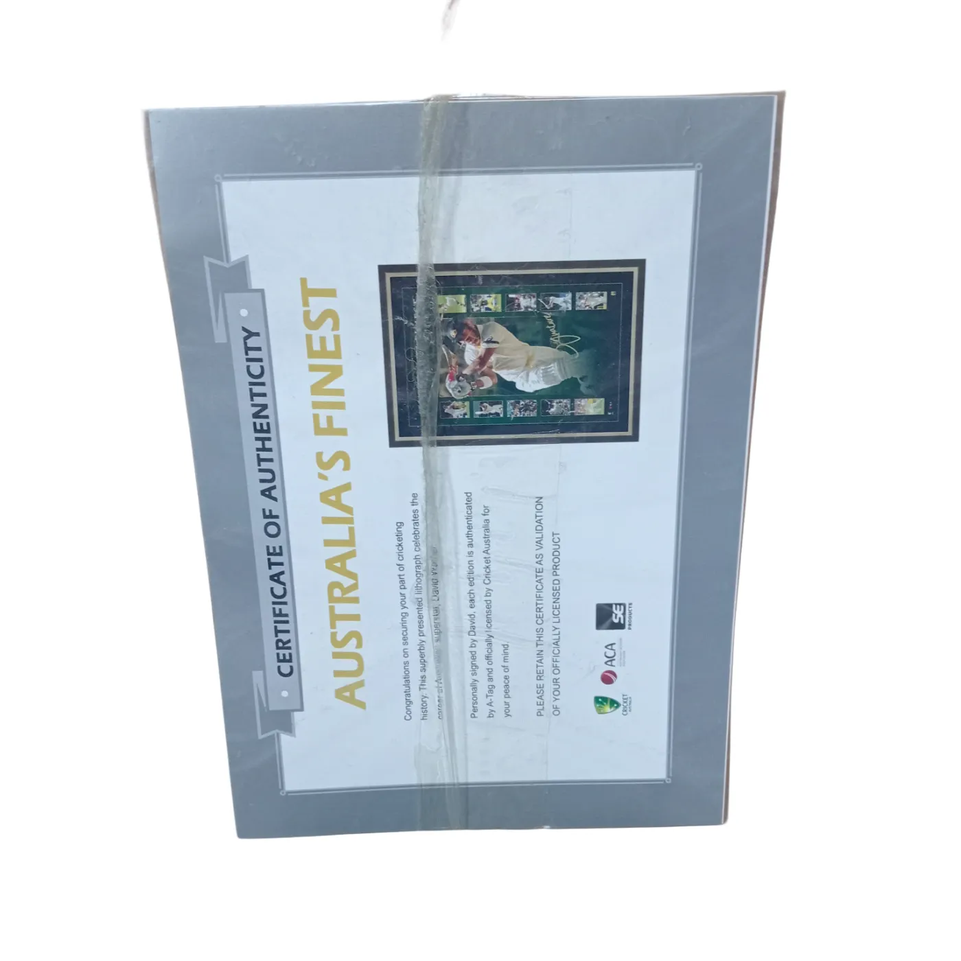 David Warner ‘Australians Finest’ Framed Print +COA (WR 1396235)