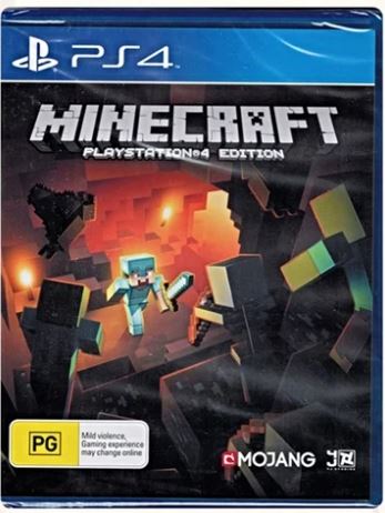 Minecraft Playstation 4 Game Average Condition No Manual