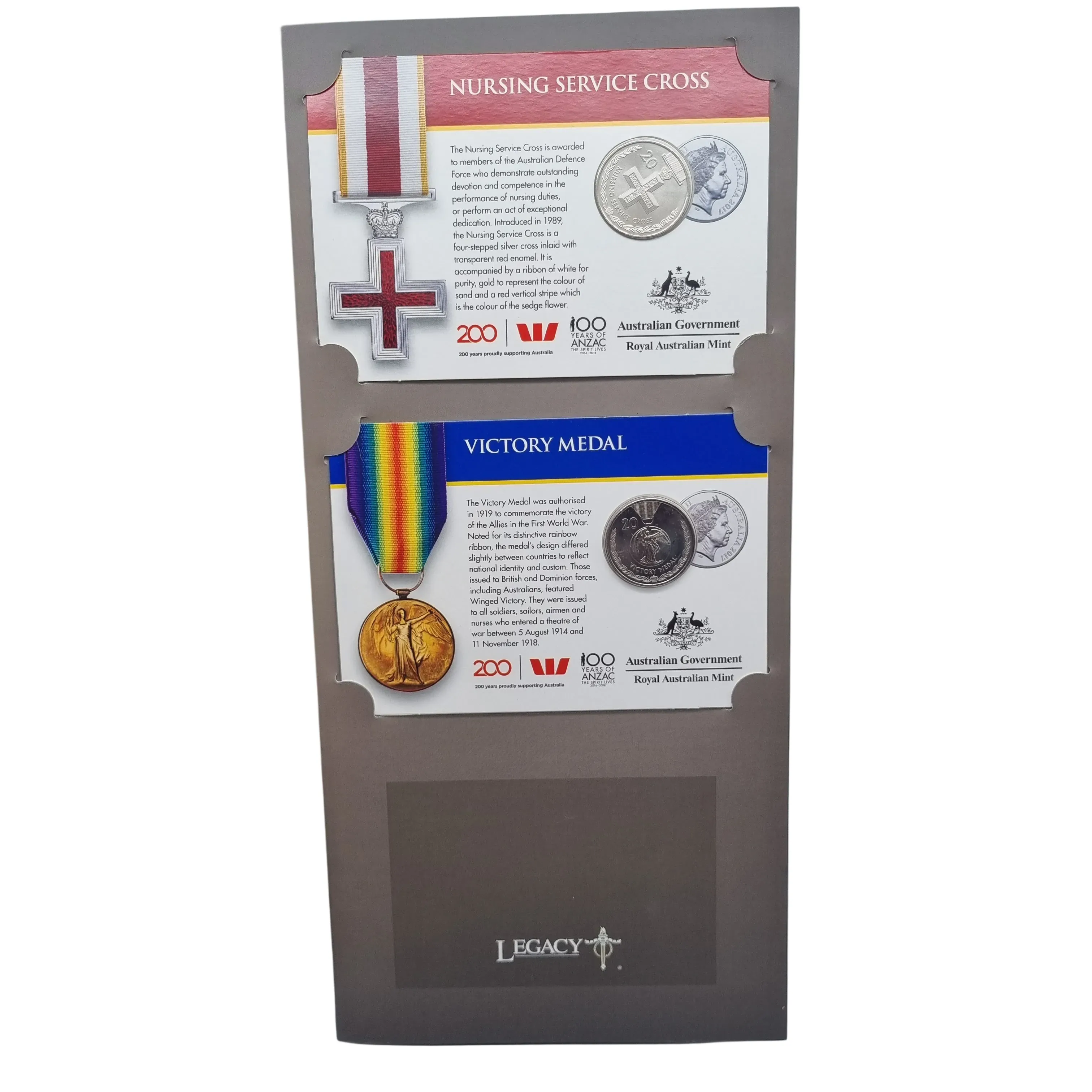 Royal Australian Mint: Legend Of The ANZACS Official 2017 14 Coin Collection In Folder