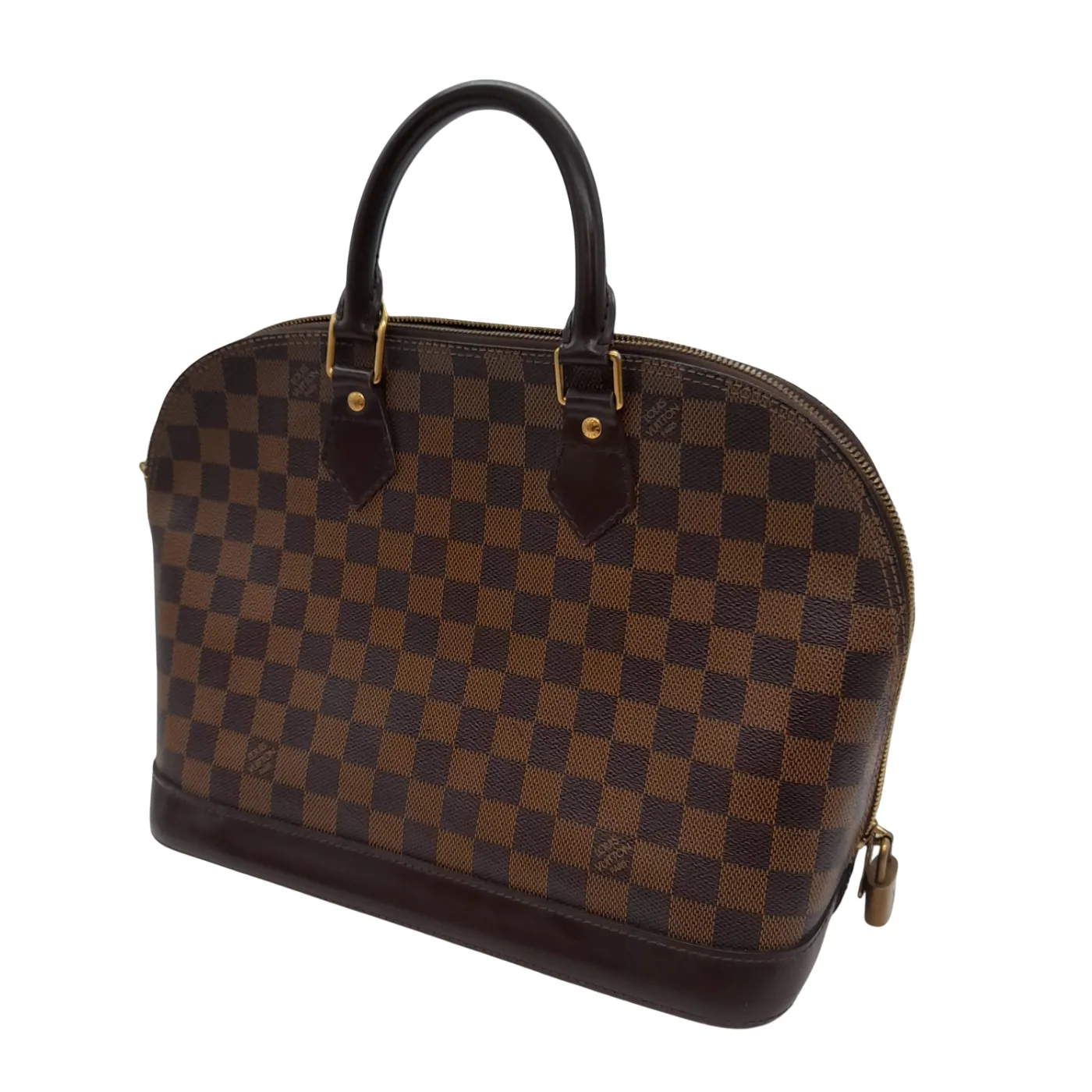 Louis Vuitton Damier Ebene Canvas ALMA PM N53151 Handbag With Dustbag + Entrupy Certificate (1382916)