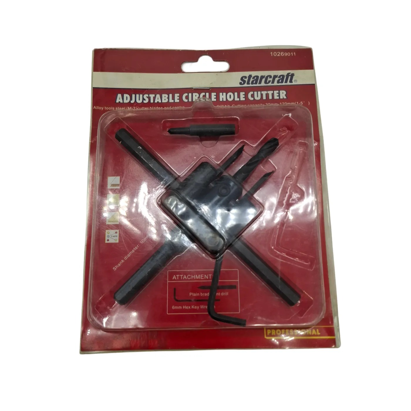 Starcraft Adjustable Hole Cutter ACHC Red (WR 1411548)
