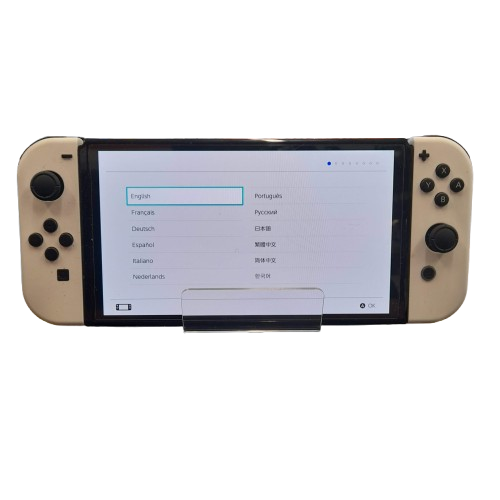 Nintendo Switch HEG-001 OLED 64GB White With Box And Carry Case (GE)