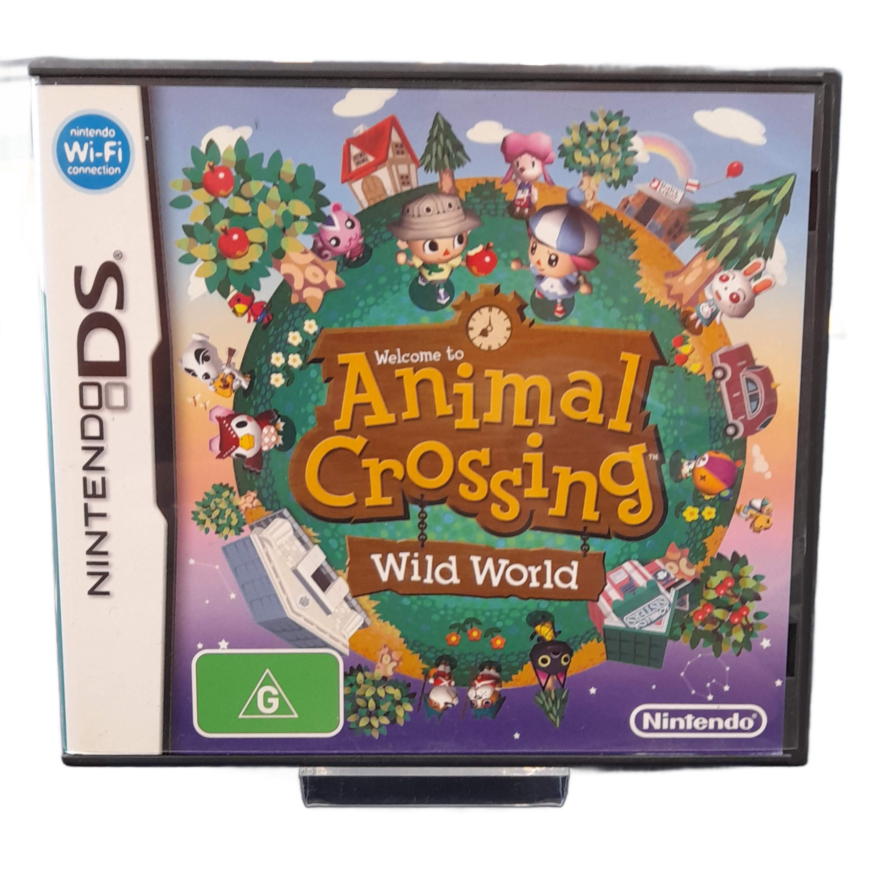 Nintendo DS Animal Crossing Wild World, Excellent USED Condition, ESRB Cartridge In Australian Case (GE 9331)