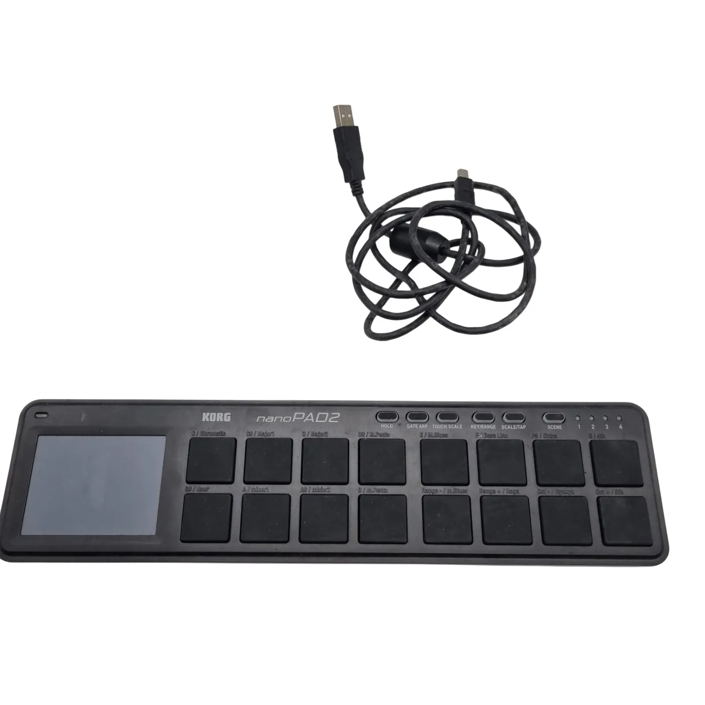 Korg nanoPAD2 – Compact MIDI Pad Controller for Music Production with USB Cord