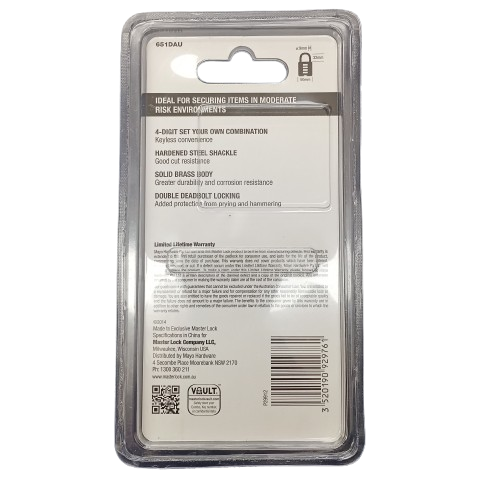 Masterlock Lock 6521DAU (CP 1421892)