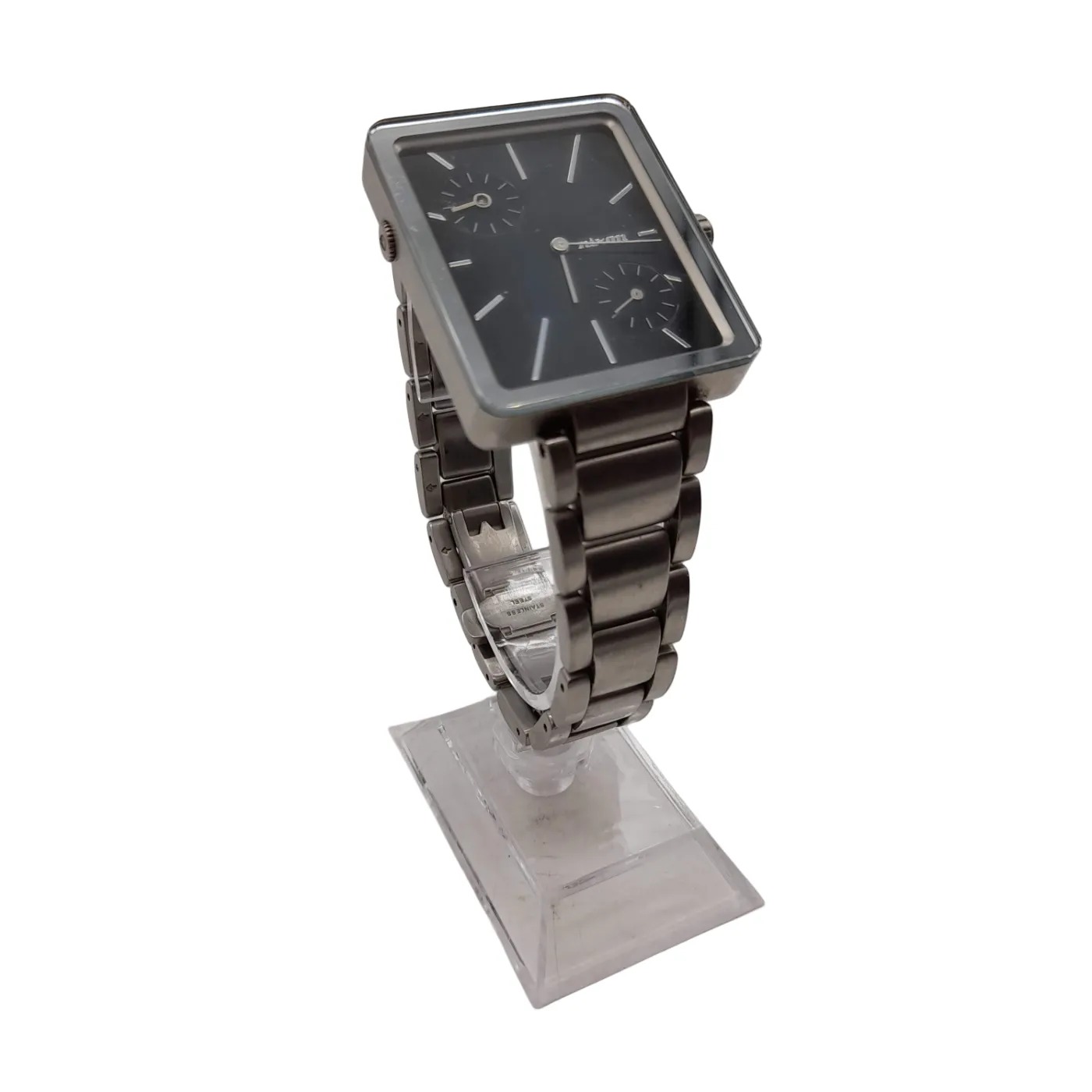 Nixon Dual Delight The Ivy Silver Stainless Steel Analogue Watch (WL1417375)