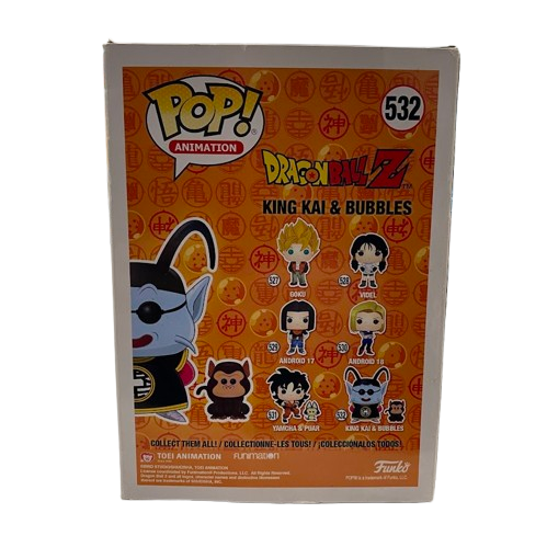 King Kai & Bubbles – Dragonball Z Pop Vinyl – 532 – Unopen. (NG)
