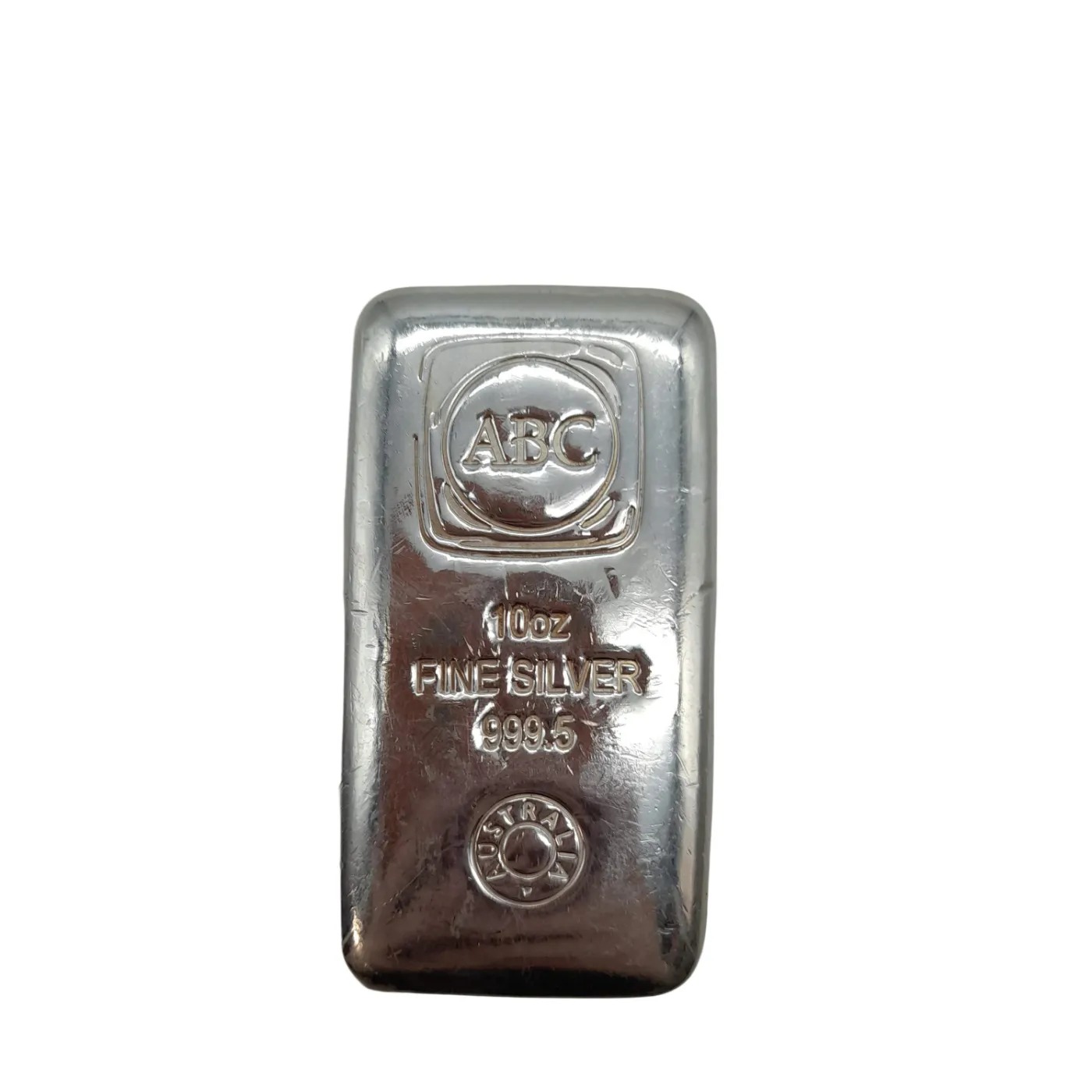 ABC Silver Bar 310g 10oz Fine Silver 999.5 + Red Velvet Bag (WL 1383339)