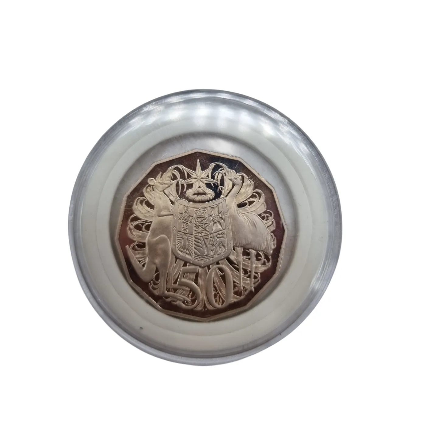 1985 50 Cent Coin In Case (WR 1369139)