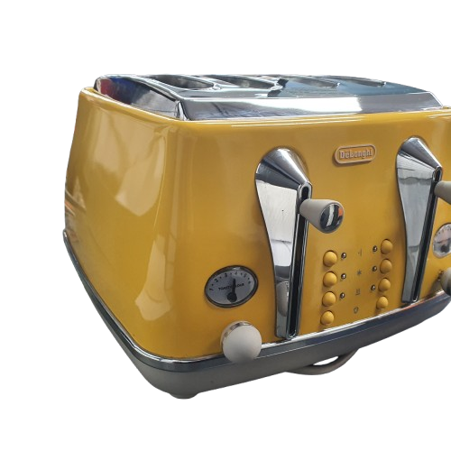 DeLonghi Icona Capitals 4-Slice Toaster New York Yellow (CTOC4003.Y) (MR)