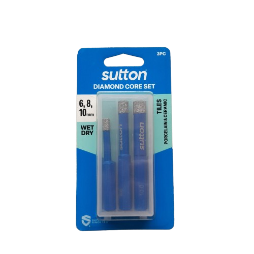 Sutton Tools 6, 8, 10mm Diamond Core 3pc Set (JN)