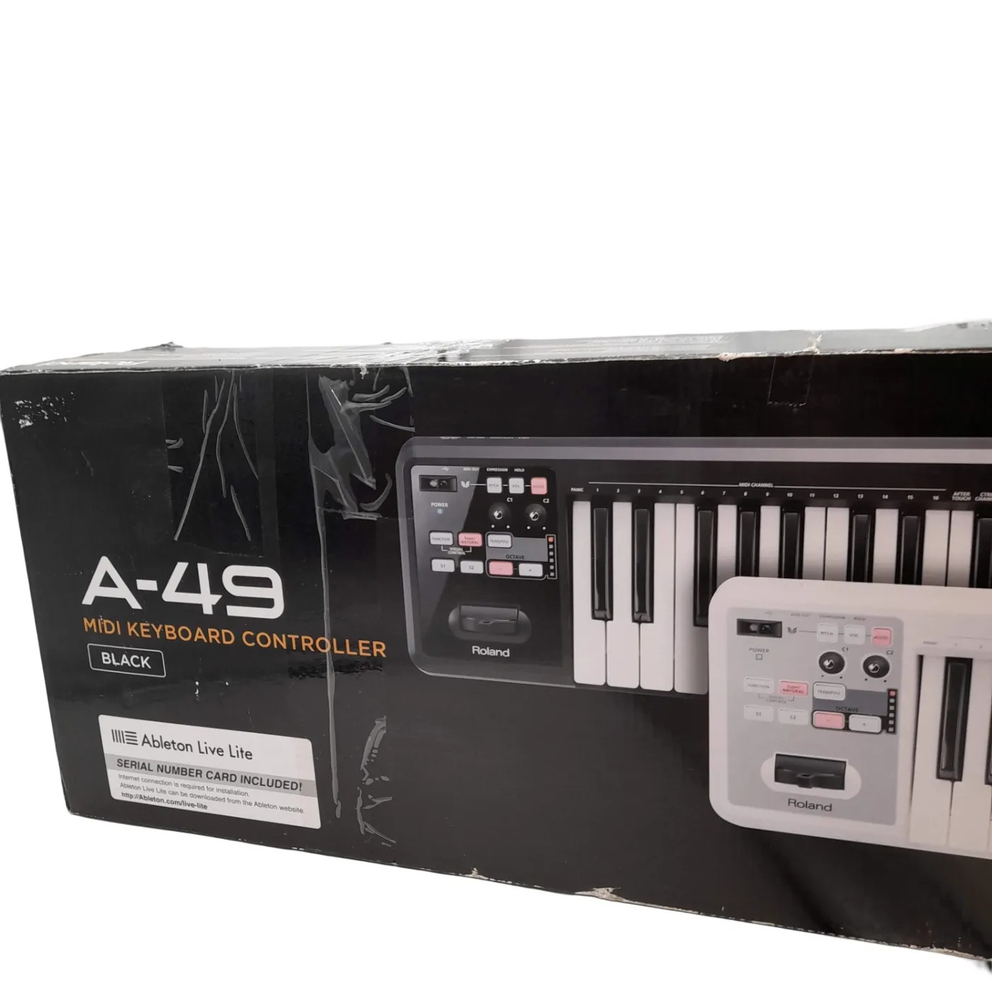 *Local Pickup Only* Roland A-49 MIDI Keyboard Controller Black/White (WL 1420919)