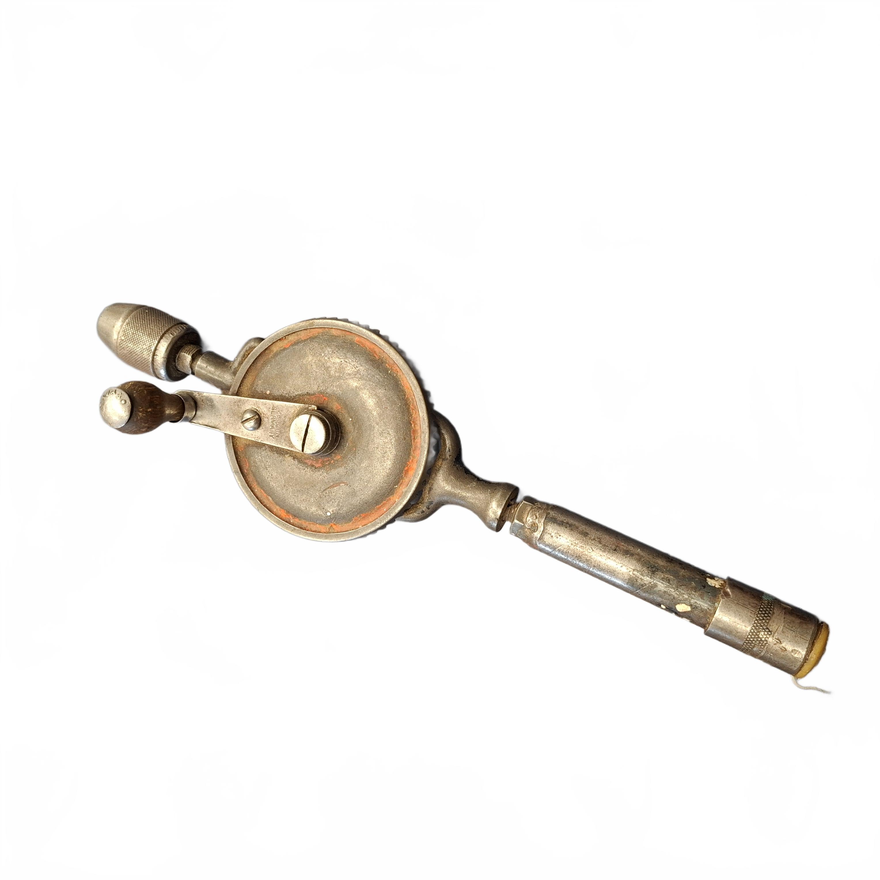 Leytool Drill 20987/44 Grey Antique Metal Drill With Drill Bit (1430130) (JN)