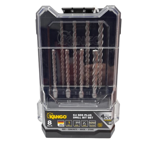 Kango K4 8 Piece SDS Plus Drill Bit Set K4SPDS842 (LN)