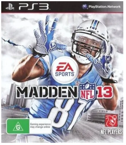 Madden 13 Playstation 3 Game With manual Good Condition