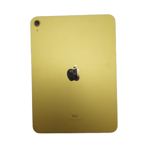 Apple Ipad 10th Generation Yellow Some Cracks  * Sold As Is *