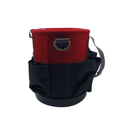 Milwaukee Oval Bucket Tool Bag Red With Shoulder Strap (1425161)