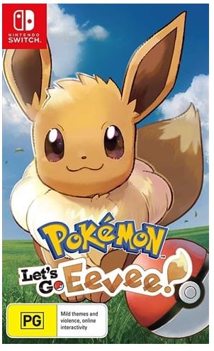 Nintendo Switch Pokemon: Let’s Go Eevee!, Excellent Condition, With Case No Manual (MR 1366428)