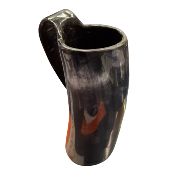 Grimfrost Grey Horn Style Cup with Handle (JN)