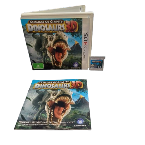 Combat of Giants Dinosaurs 3D Nintendo 3DS, Good USED Condition With Case + Manual (LE 1428354)