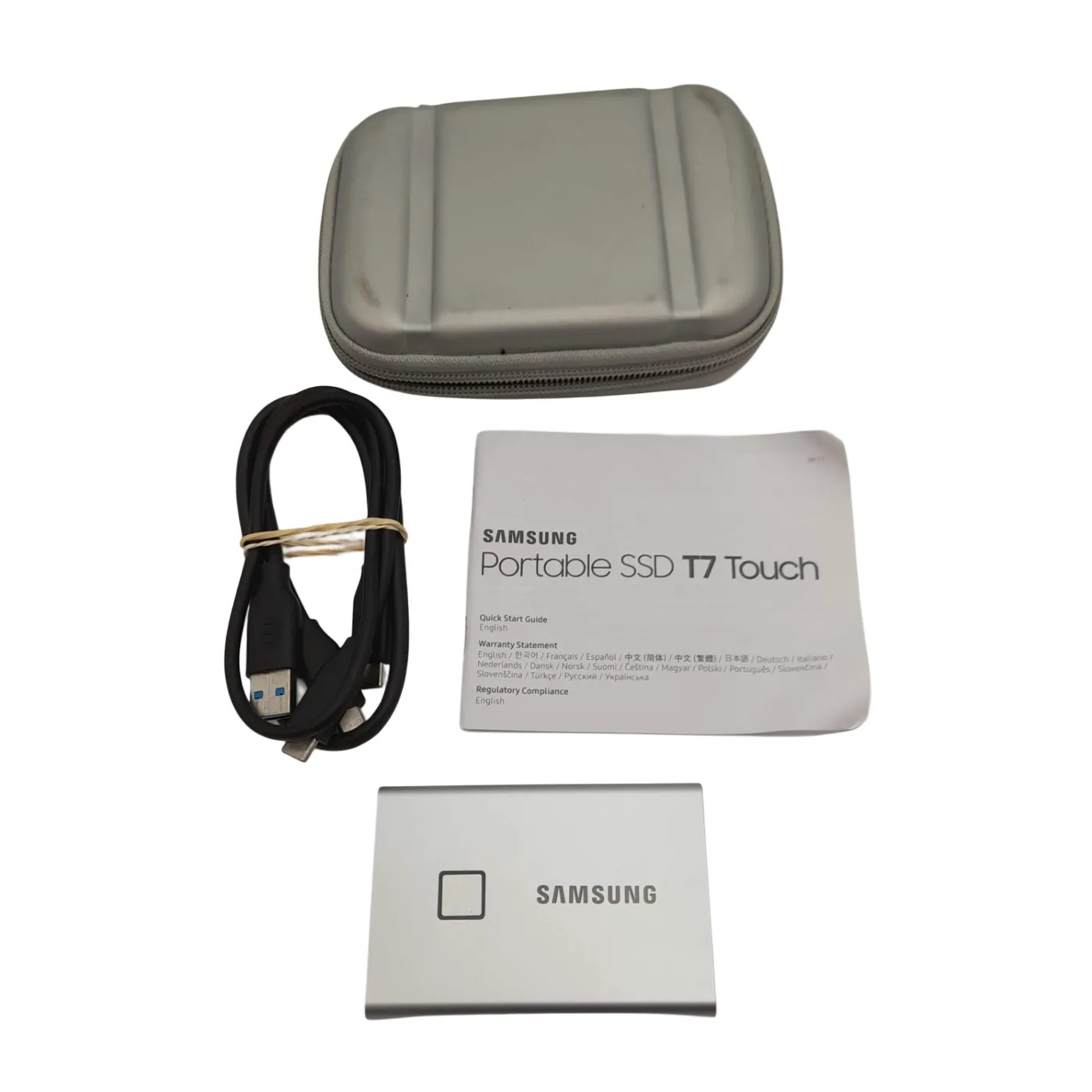 Samsung T7 Touch Portable SSD 1TB Silver (MU-PC1T0S) (WL 1427046)