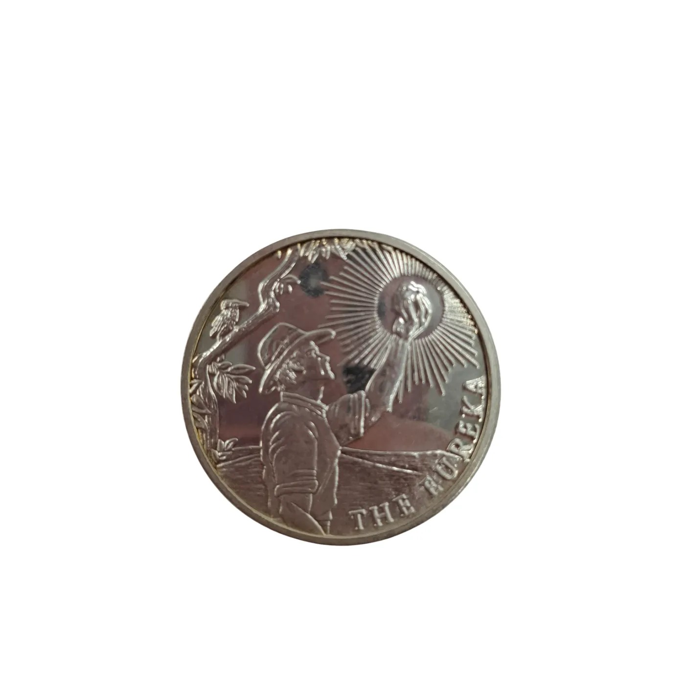 Mens 999ct Silver The Eureka 1oz Silver Coin (WR1416727)