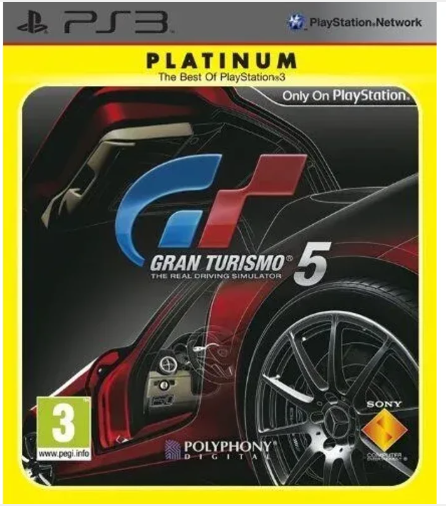 Gran Turismo 5 Platinum Edition Playstation 3 Very Good Condition With Manual
