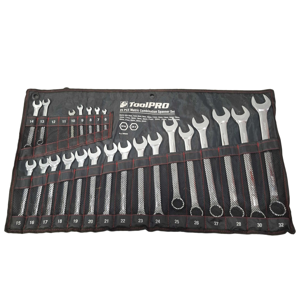 Toolpro 25 Piece Metric Combination Spanner Set (WR 1425541)
