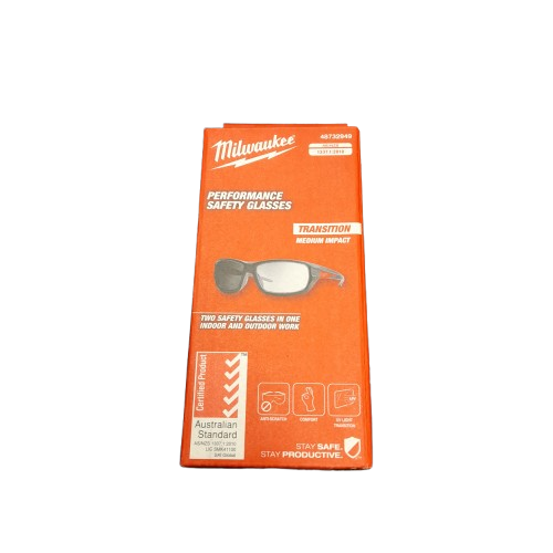 Milwaukee Safety Glasses 48732949 Transition Lens (LN)