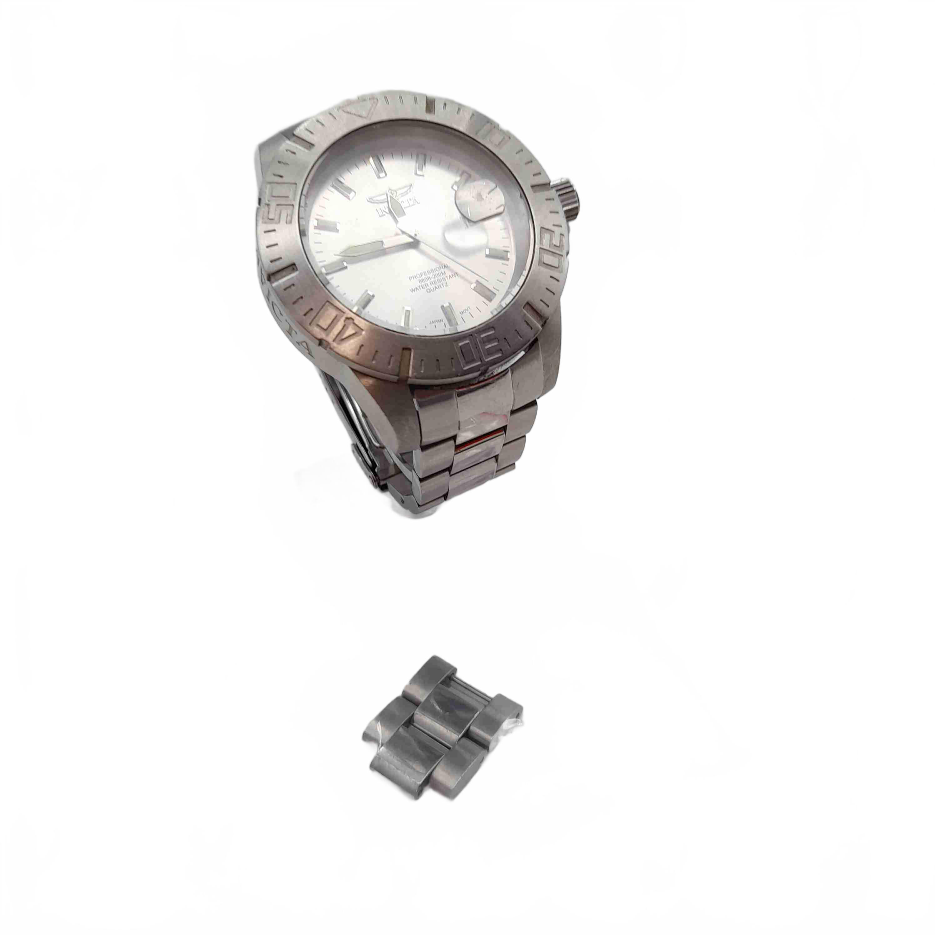 Invicta Pro Diver Watch 14048 Silver Stainless Steel Analogue In Great Ticking Working Condition (WL1429646)