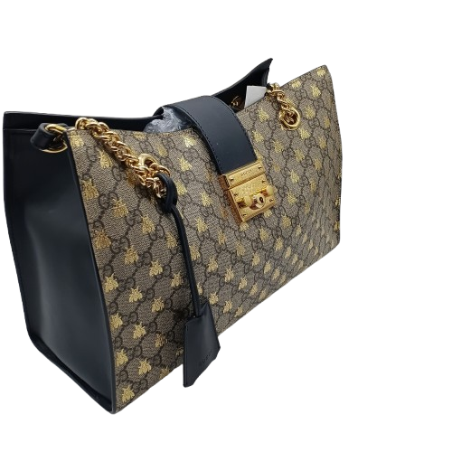 Gucci Hand Bag GG Supreme Bee Bag With Dust Bag + Box + Receipt + Cards + Entrupy (CP)