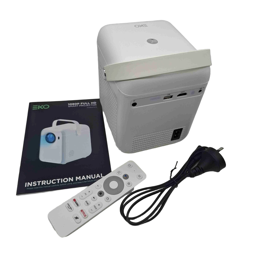 EKO Projector K1080PGP2 White In Box With Power&Remote (WR 1432645)