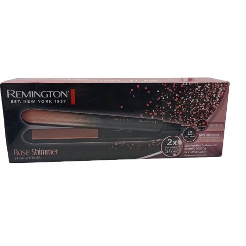 Remington Rose Shimmer Hair Straightener Rose Gold Black (CP) (Tested)