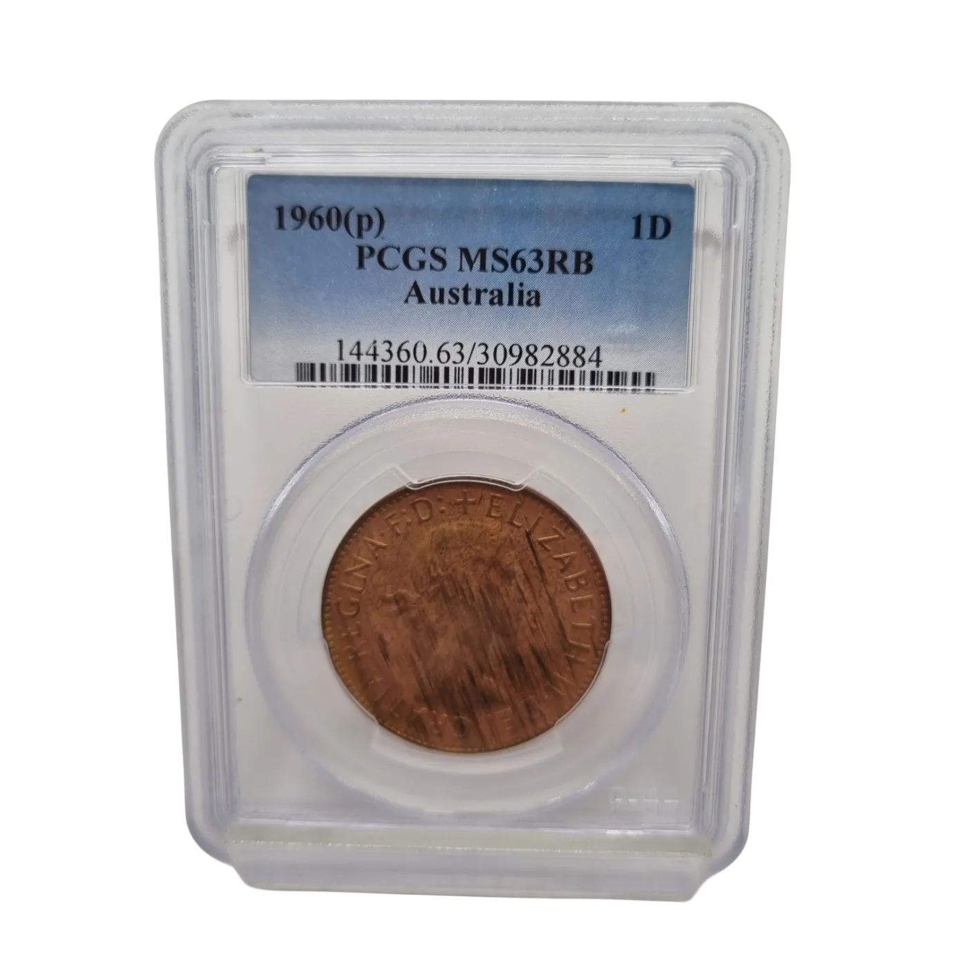 PCGS MS63RB Coin 1960 Australia Penny (WR1366561)