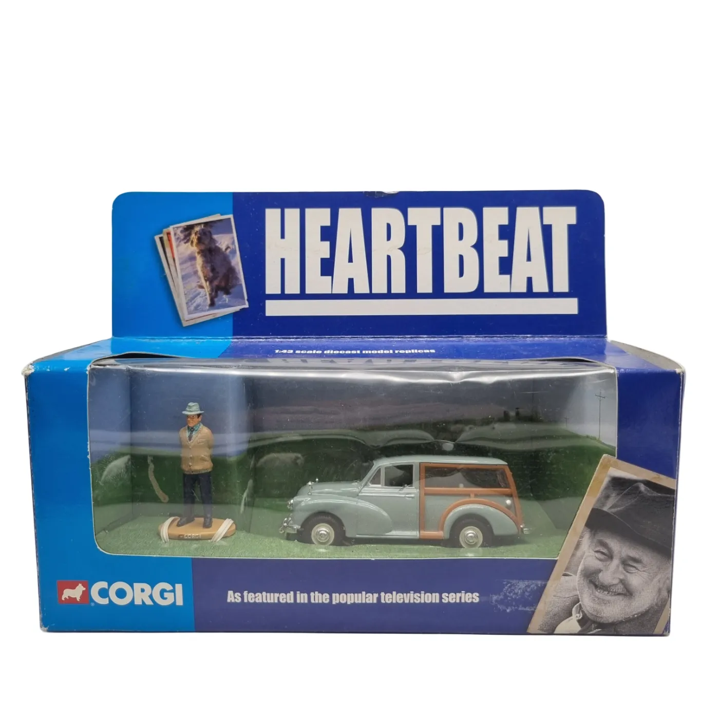 Heartbeat Car Model Kit CC01701 Morris Minor Traveller & Figure [WR 1401163]
