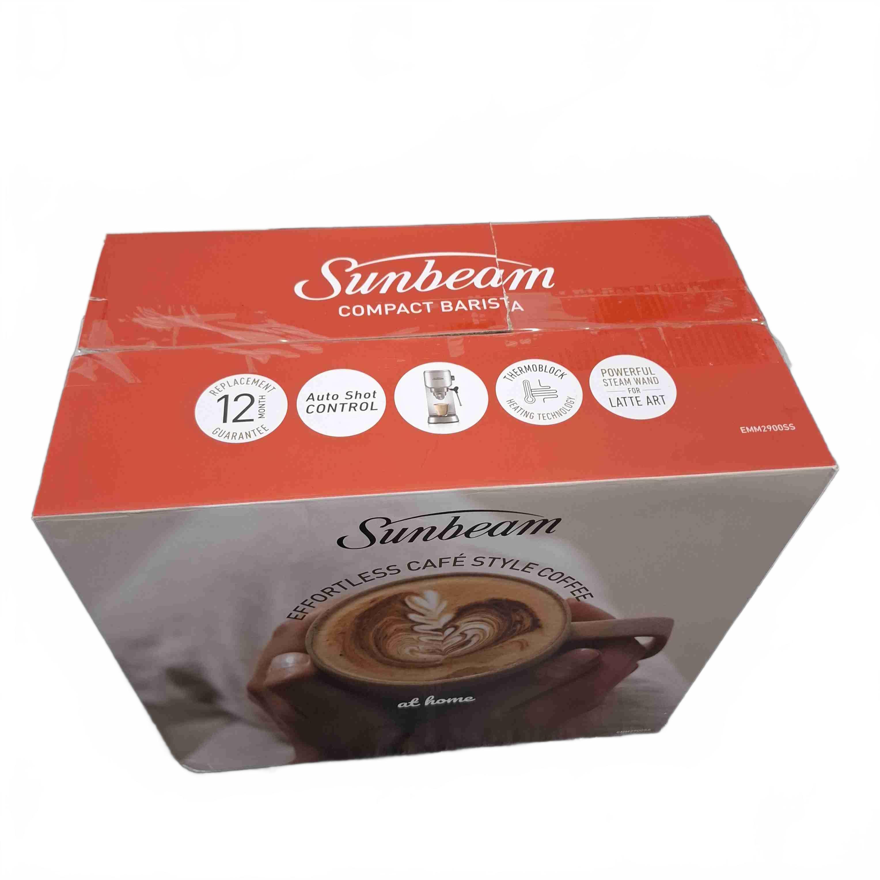 Sunbeam Compact Barista Espresso Coffee Machine EMM2900SS Silver (WR 1435305)