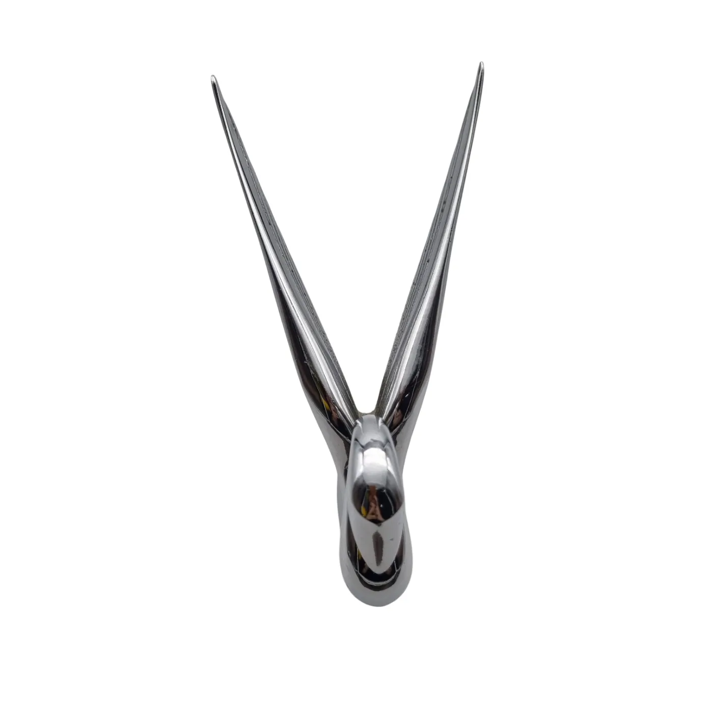 Chrome Swan Mascot Hood Ornament