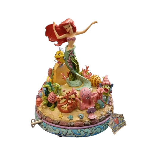 Jim Shore The Little Mermaid Ariel Under the Sea 25th Anniversary Musical Statue 4039073
