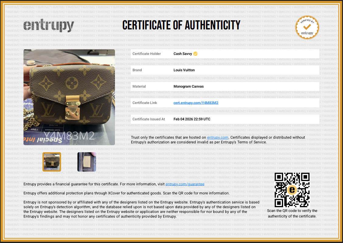 Louis Vuitton Monogram Canvas Micro Métis Bag With Entrupy Certificate (JN)