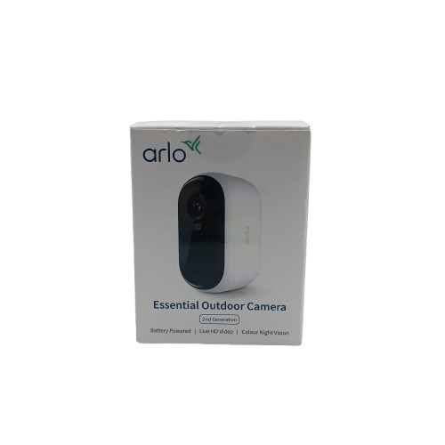 Arlo Essential Outdoor Camera 2nd Generation VMC2050 White and Black (In The Box)(CP)