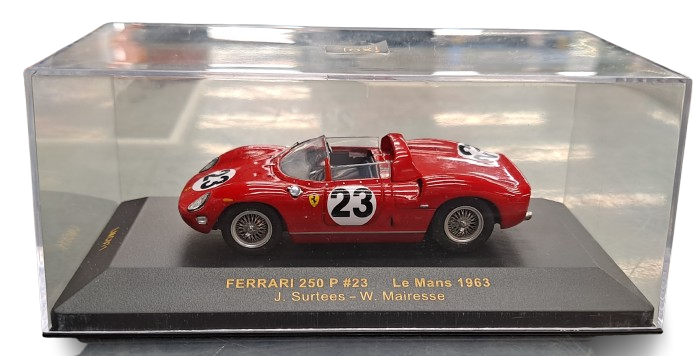 IXO Models Ferrari 250 P #23 Collectable Model Car 1:64 Scale with Case