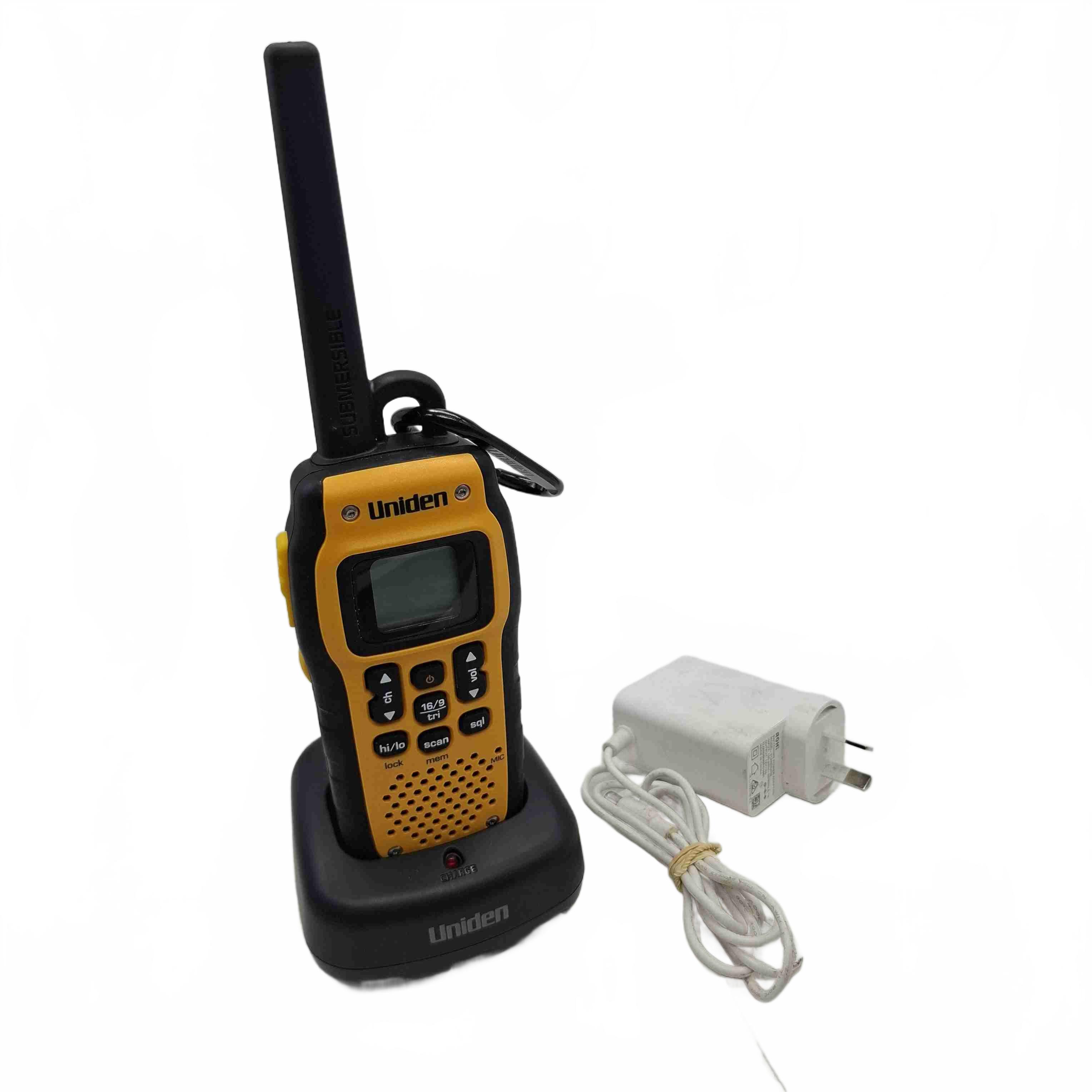 Uniden Submersible VHF Marine Radio MHS050 Yellow (WR 1437591)