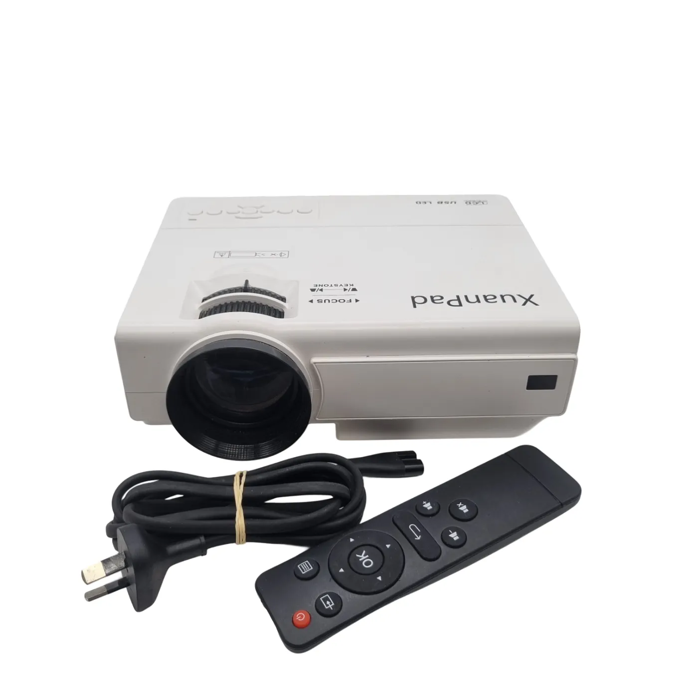 Xuanpad M8-F Mini Projector With Remote & Power Cable (WR)