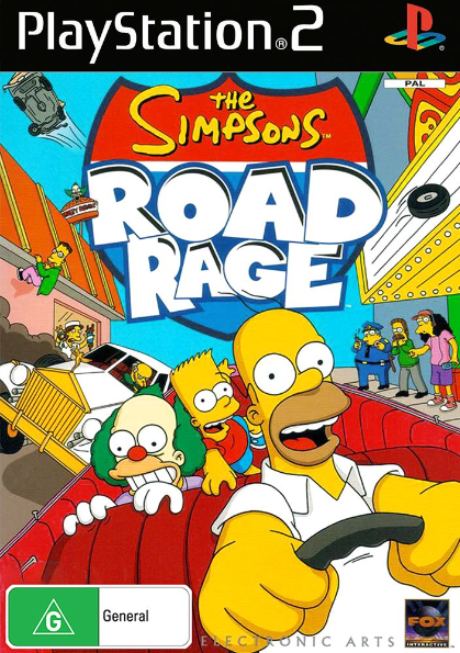 The Simpsons Road Rage Playstation 2 No Manual (NA-1382462)