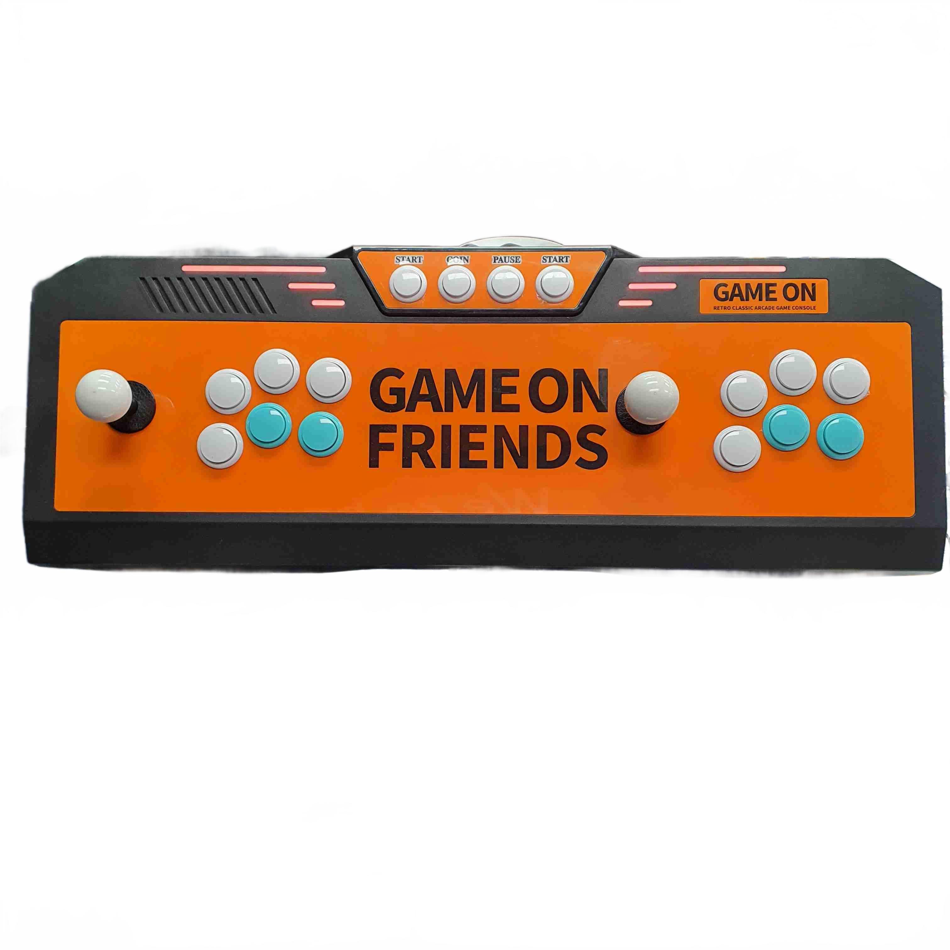 Game On Friends 1660 Retro Game Console, Orange, Good USED Condition, With AC Adaptor (MR 1436507)
