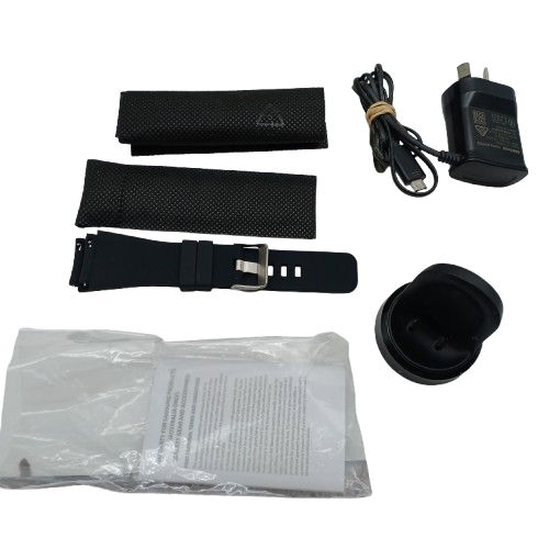 Samsung Galaxy Watch SM-R800, Silver, Acceptable Condition, Missing Button Covers, With Box, Charger + Spare Straps (WR 1376171_