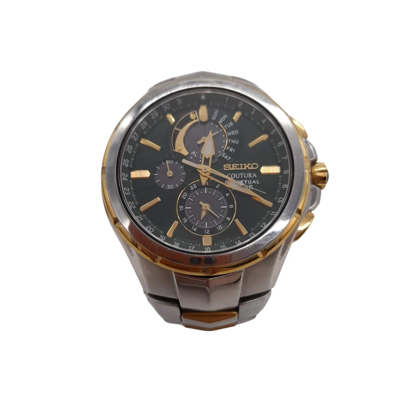 Seiko Men’s Coutura Solar Perpetual Sport Watch Green Dial (WL 1388451)