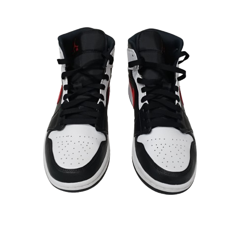 Nike Air Jordan 1 Mid White Red Size US 9 Mens (CP)