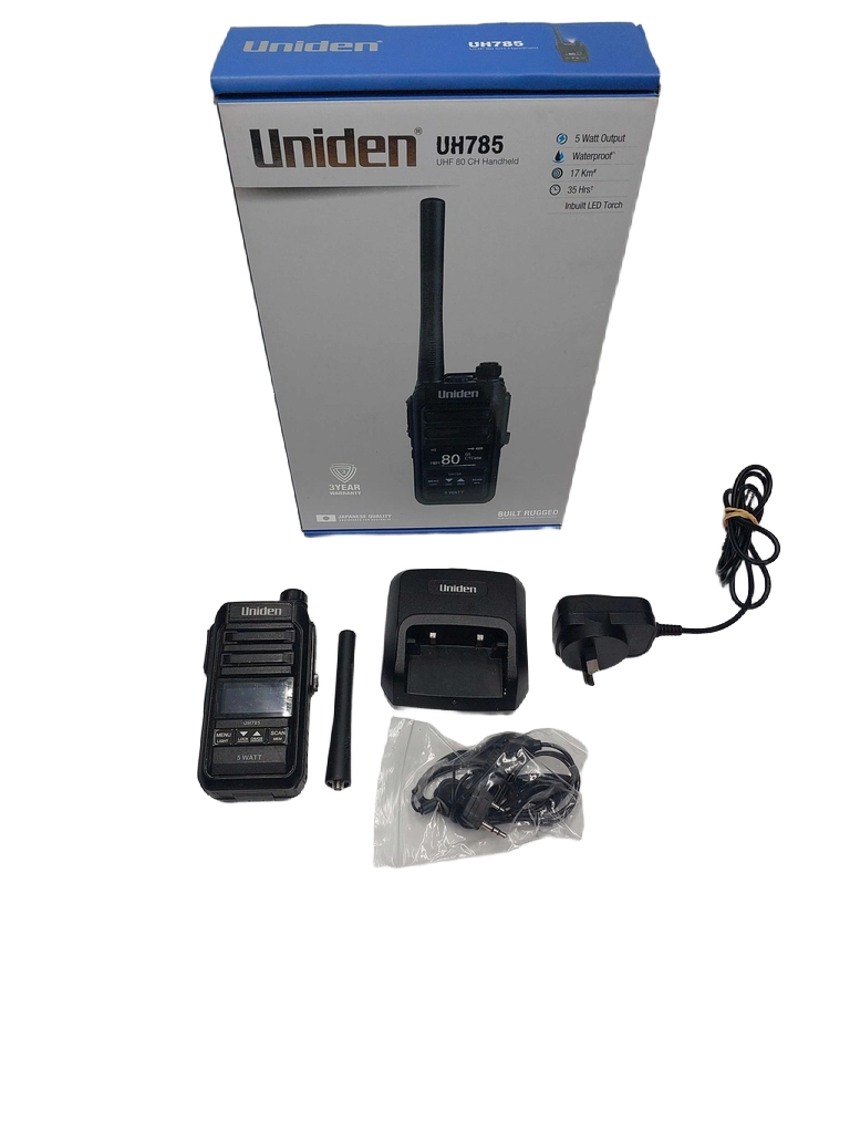 Uniden UH785 Black UHF Handheld Radio (1428630) (GB)